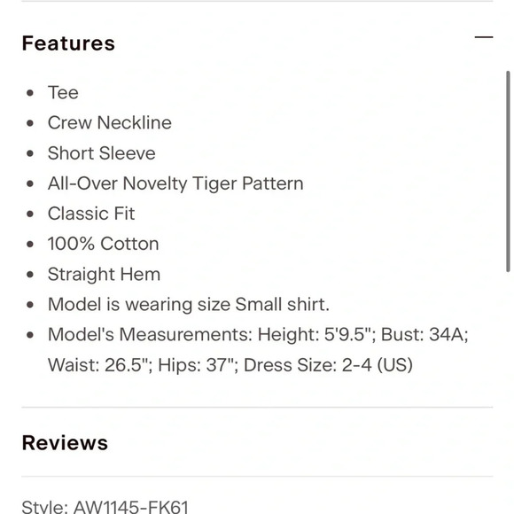 ATM Women's Slub Jersey Ocelot Print School Boy Crew - Small - Picture 9 of 9